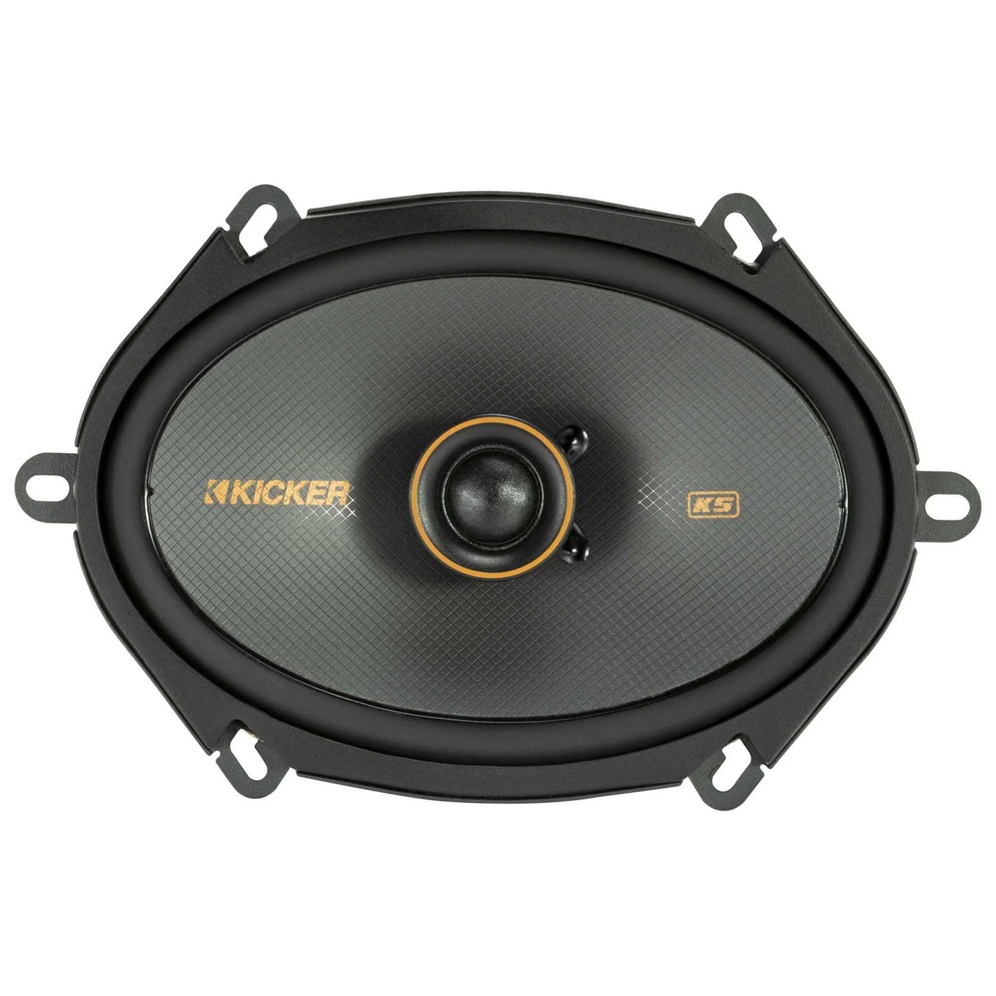 Kicker 51KSC6804 Coaxial Speaker System, 2-Way Design, Pair, 6" x 8"