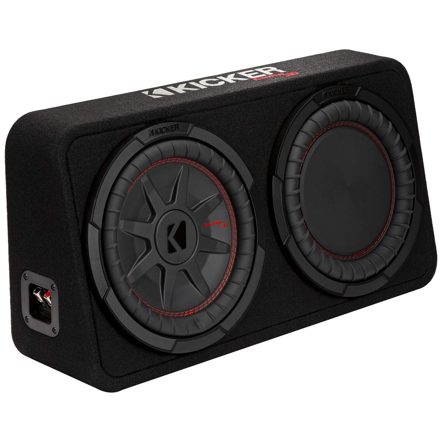 Kicker 48TCWRT102 CompRT 10" Subwoofer in Thin Profile Enclosure, 2 Ohm