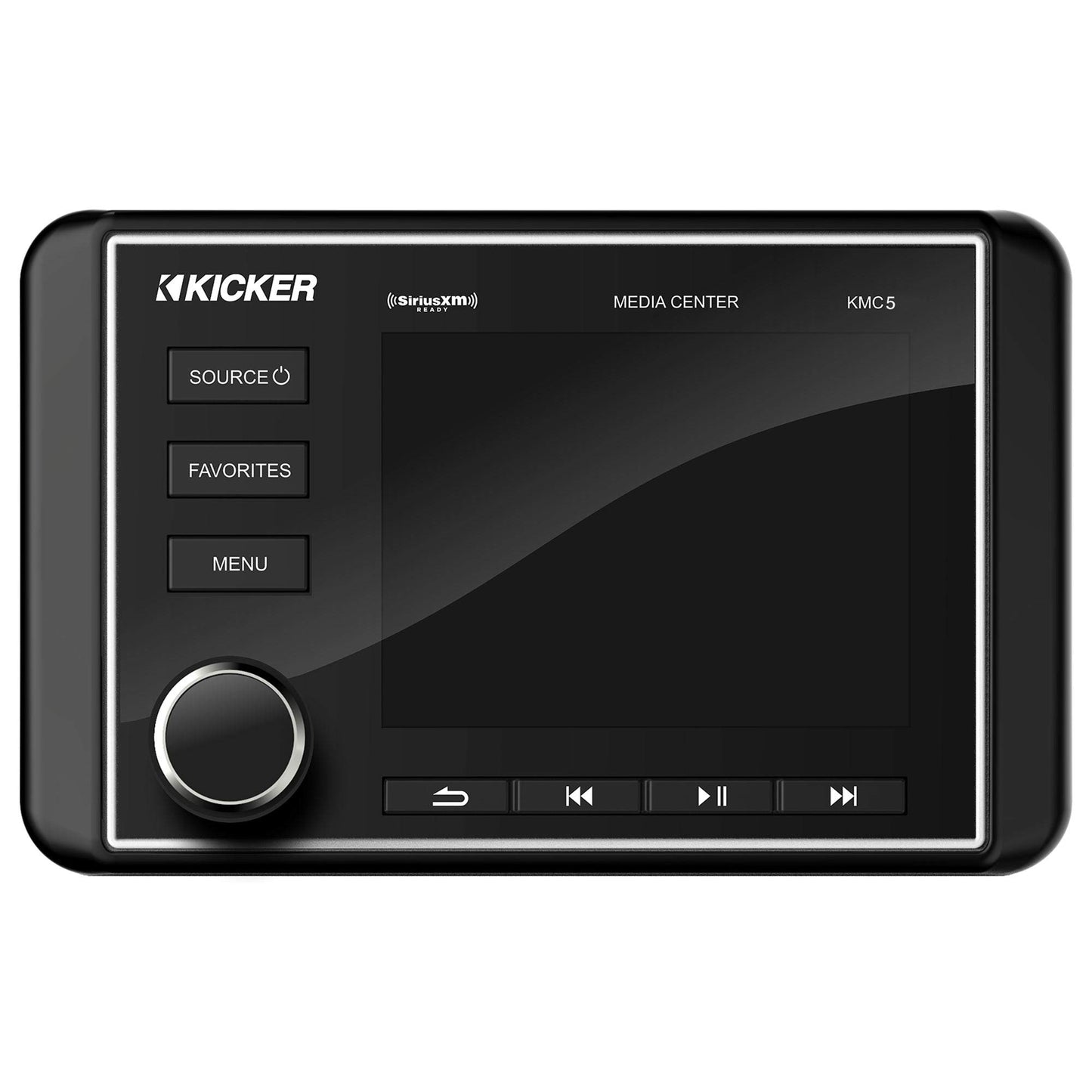 Kicker 46KMC5 Marine Weather-Resistant Gauge-Style Media Center with Bluetooth