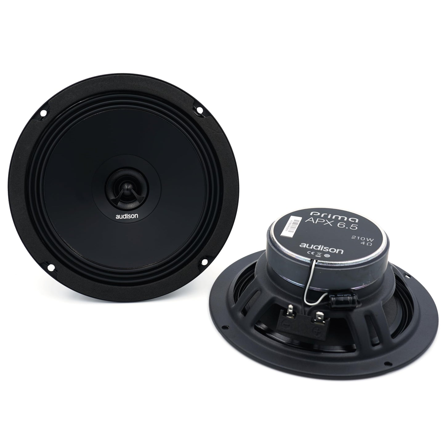 Audison APX 6.5 Prima Series 6.5" (165mm) 2-Way Coaxial Speakers (Pair)