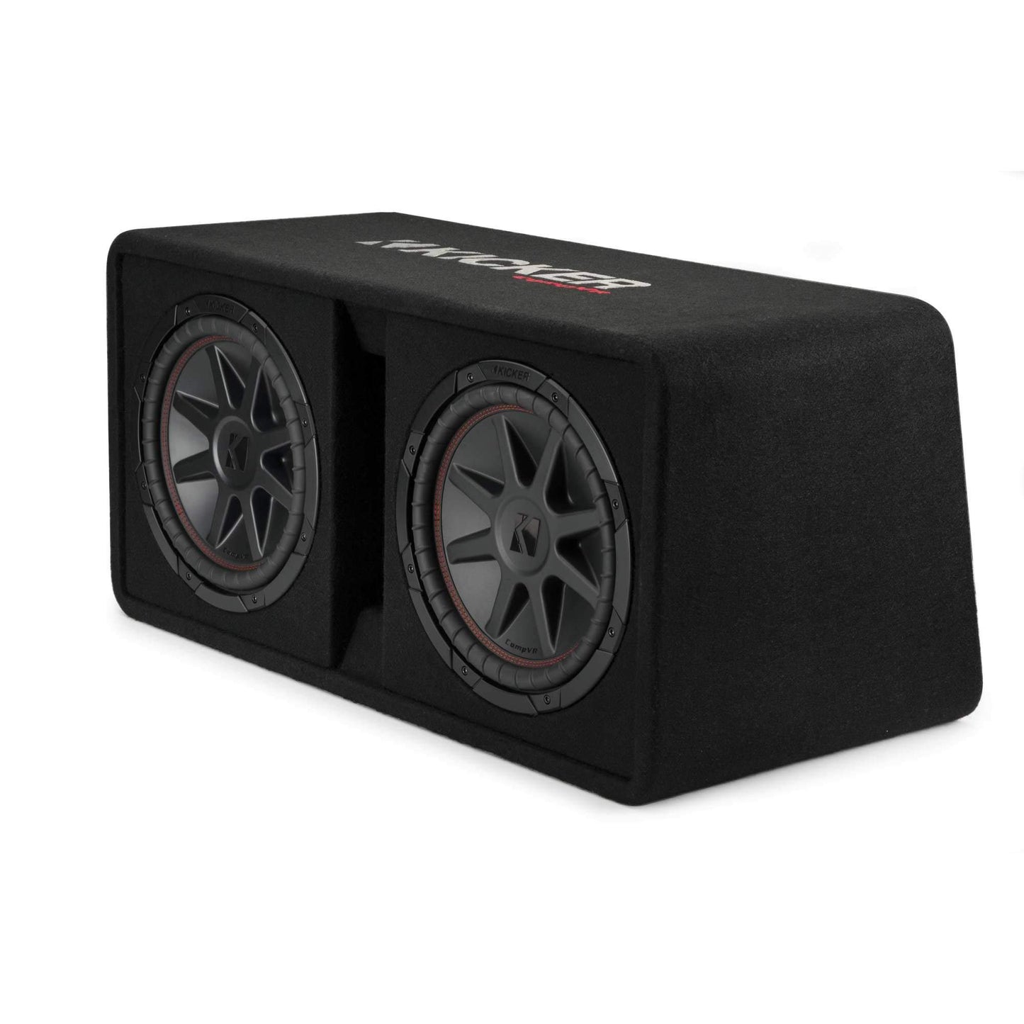Kicker 48DCVR122 CompVR 12" Dual subwoofers in Vented Box, 2 Ohm