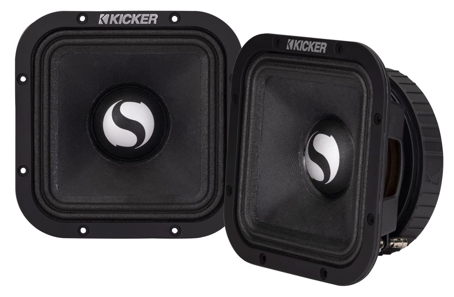 Kicker 49ST7MR4 7" Street Series Square Mid-Bass, Pair, 4 Ohm, Pair