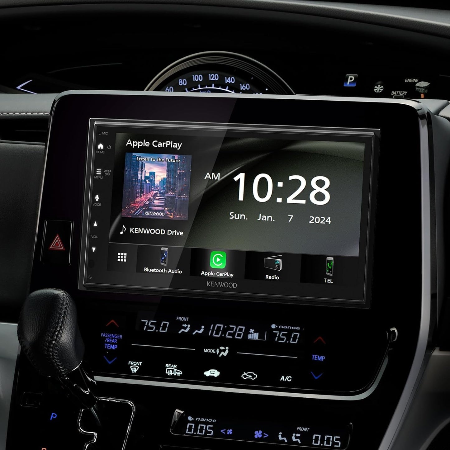 Kenwood DMX4710S Mechless 6.8" AM FM Bluetooth Car Stereo- + CMOS-230LP Backup Camera