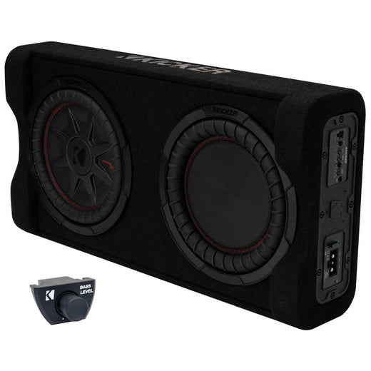 Kicker 51PTRTP10 10" Powered Down-Firing Subwoofer Enclosure, 400W RMS