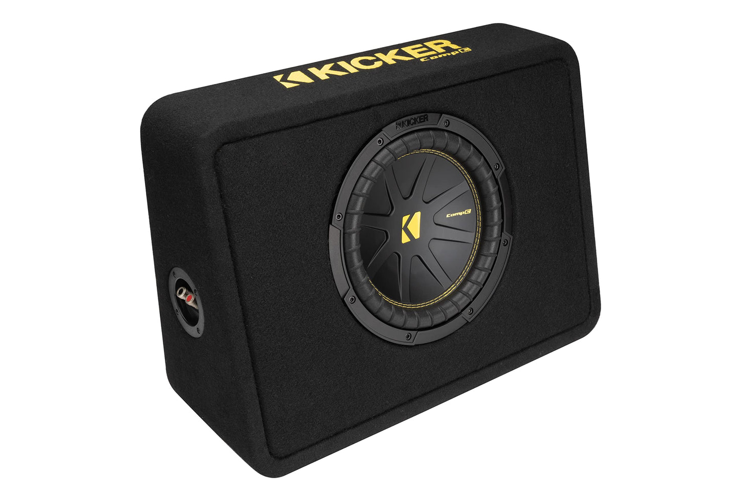 Kicker 50TCWC104 CompC 10" Subwoofer in Thin Profile Enclosure 4-Ohm