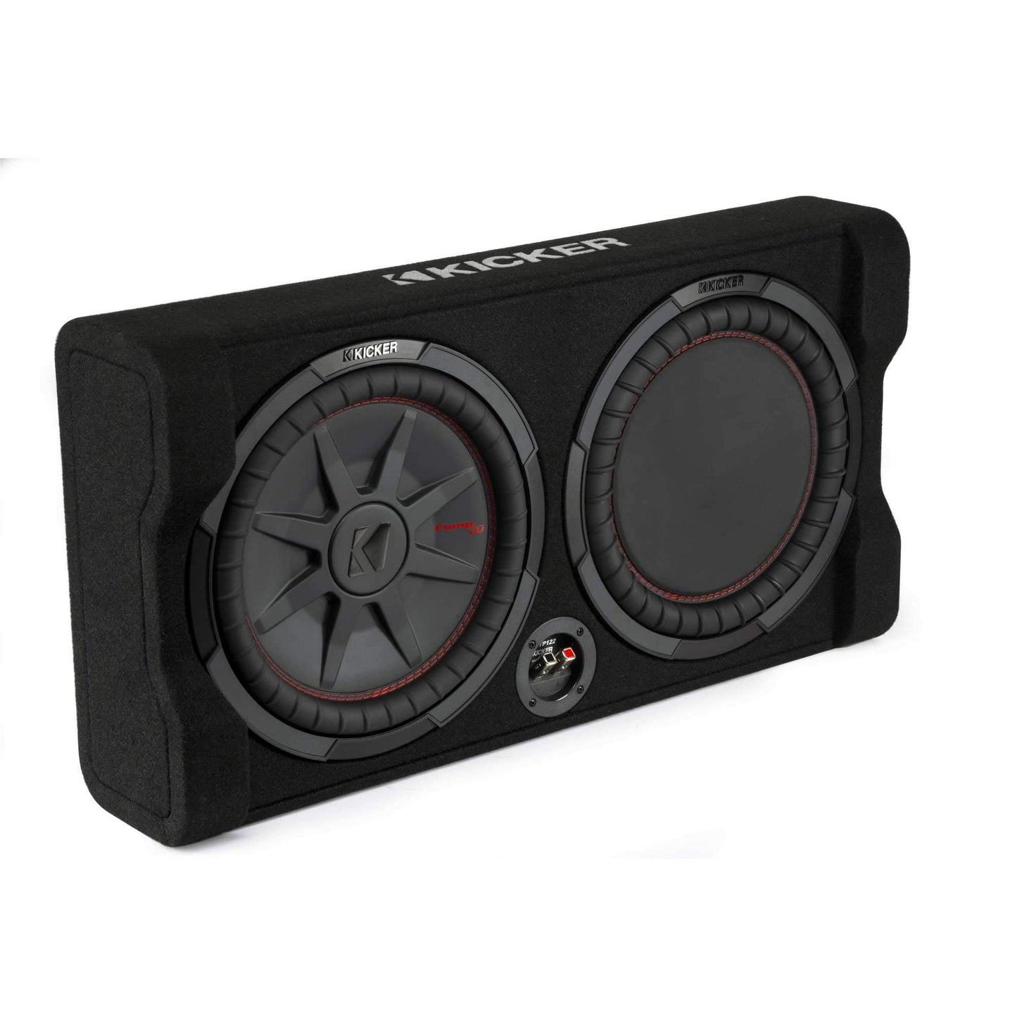 Kicker 48TRTP122 12" Thin Down-Firing Subwoofer w/Passive Radiator Enclosure