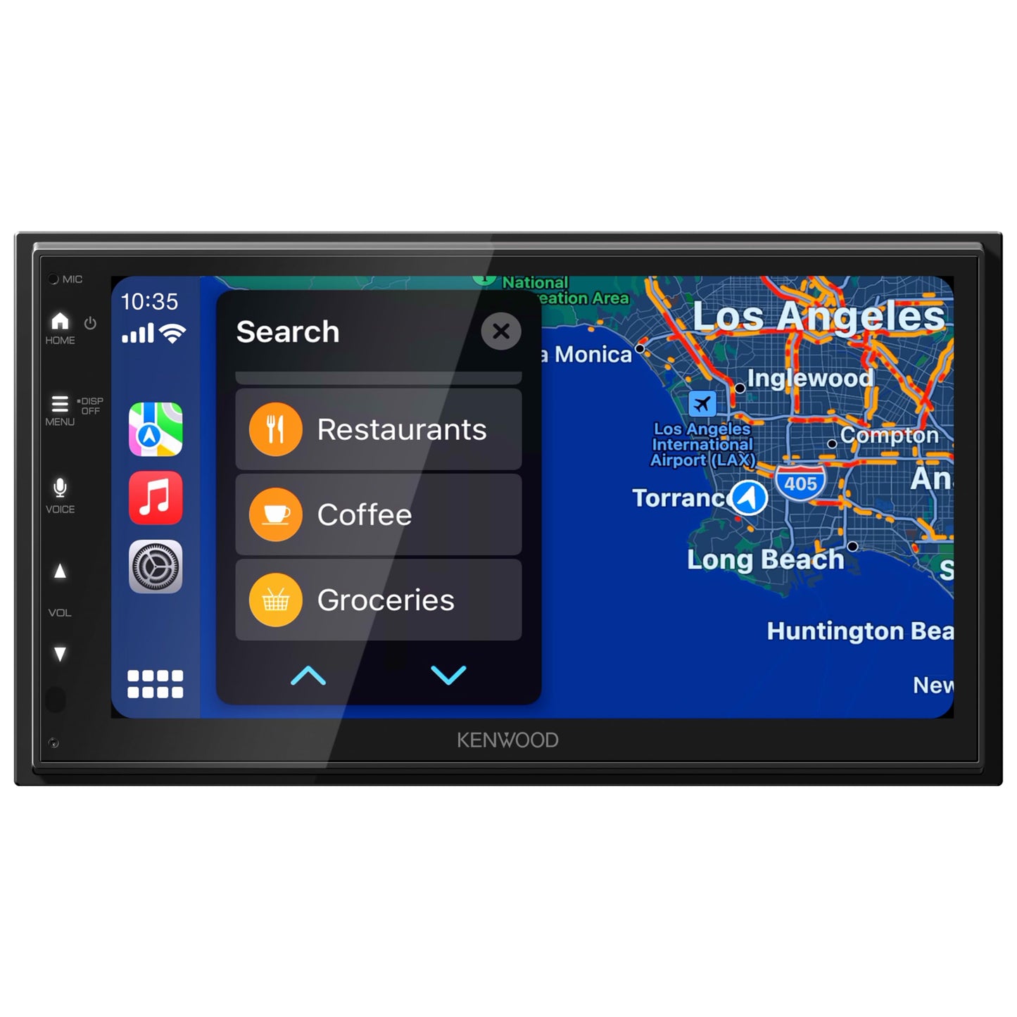 Kenwood DMX4710S Mechless 6.8" AM FM Bluetooth Car Stereo- Apple CarPlay, Android Auto