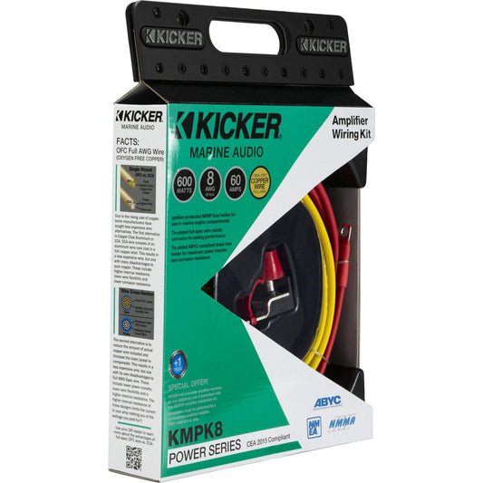 Kicker 47KMPK8 Marine 8awg Amp Power Kit