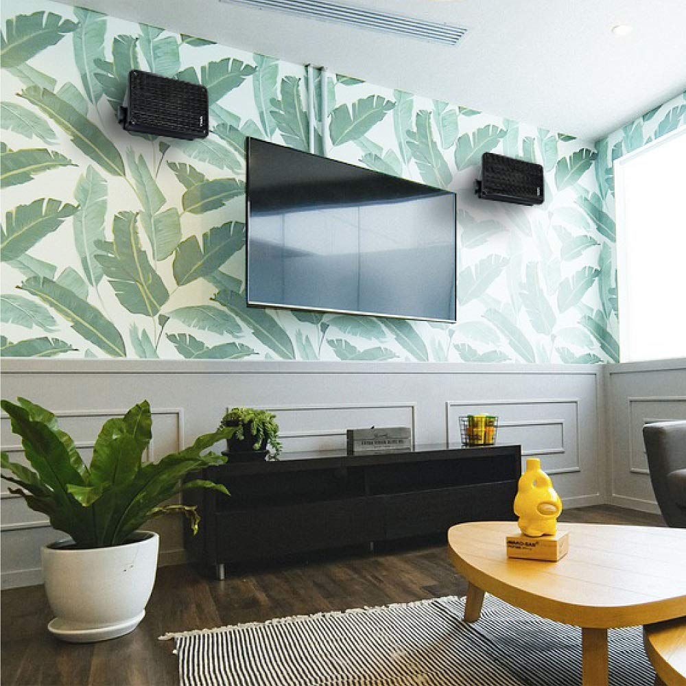 Kicker 46KB6B 2-Way Full Range Indoor Outdoor Speakers (Pair) Weatherproof Speakers (Black)