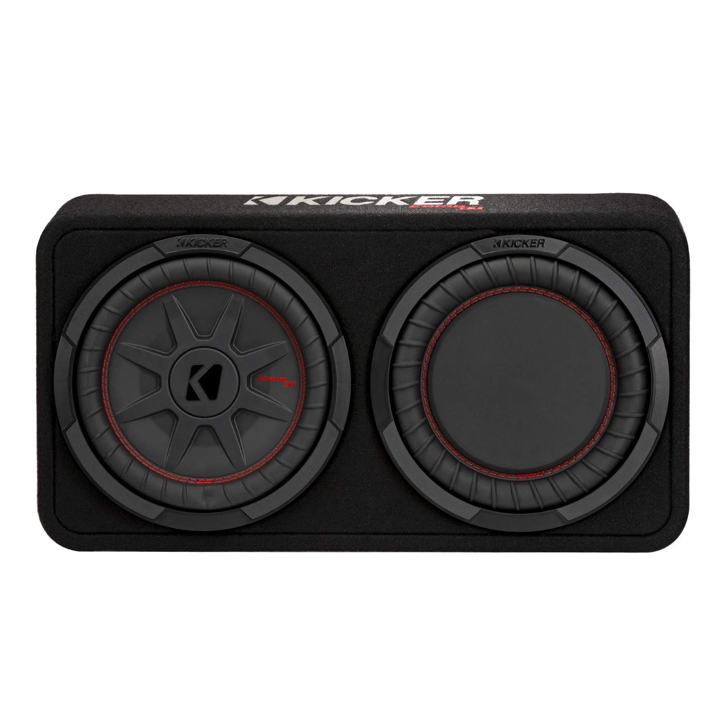 Kicker 48TCWRT102 CompRT 10" Subwoofer in Thin Profile Enclosure, 2 Ohm