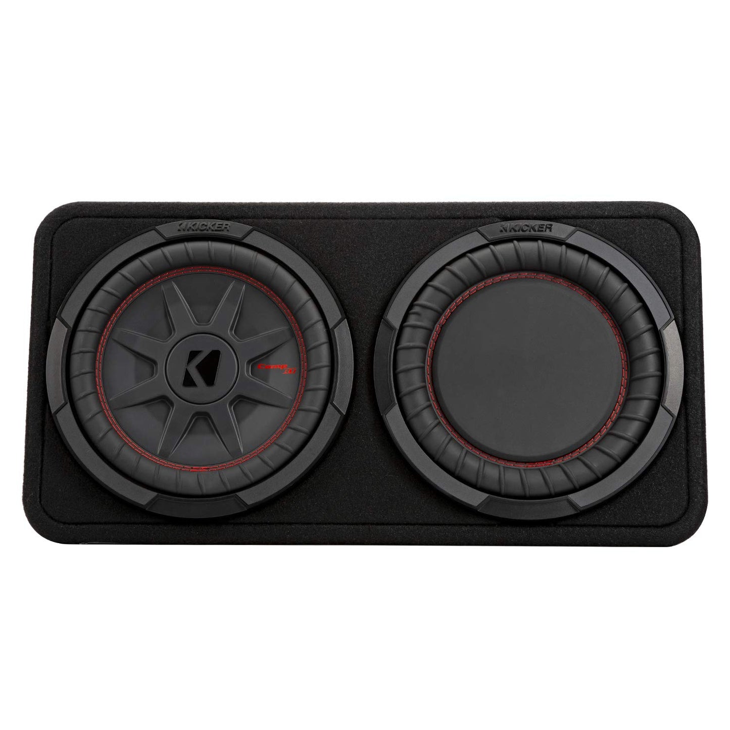 Kicker 48TCWRT102 CompRT 10" Subwoofer in Thin Profile Enclosure, 2 Ohm