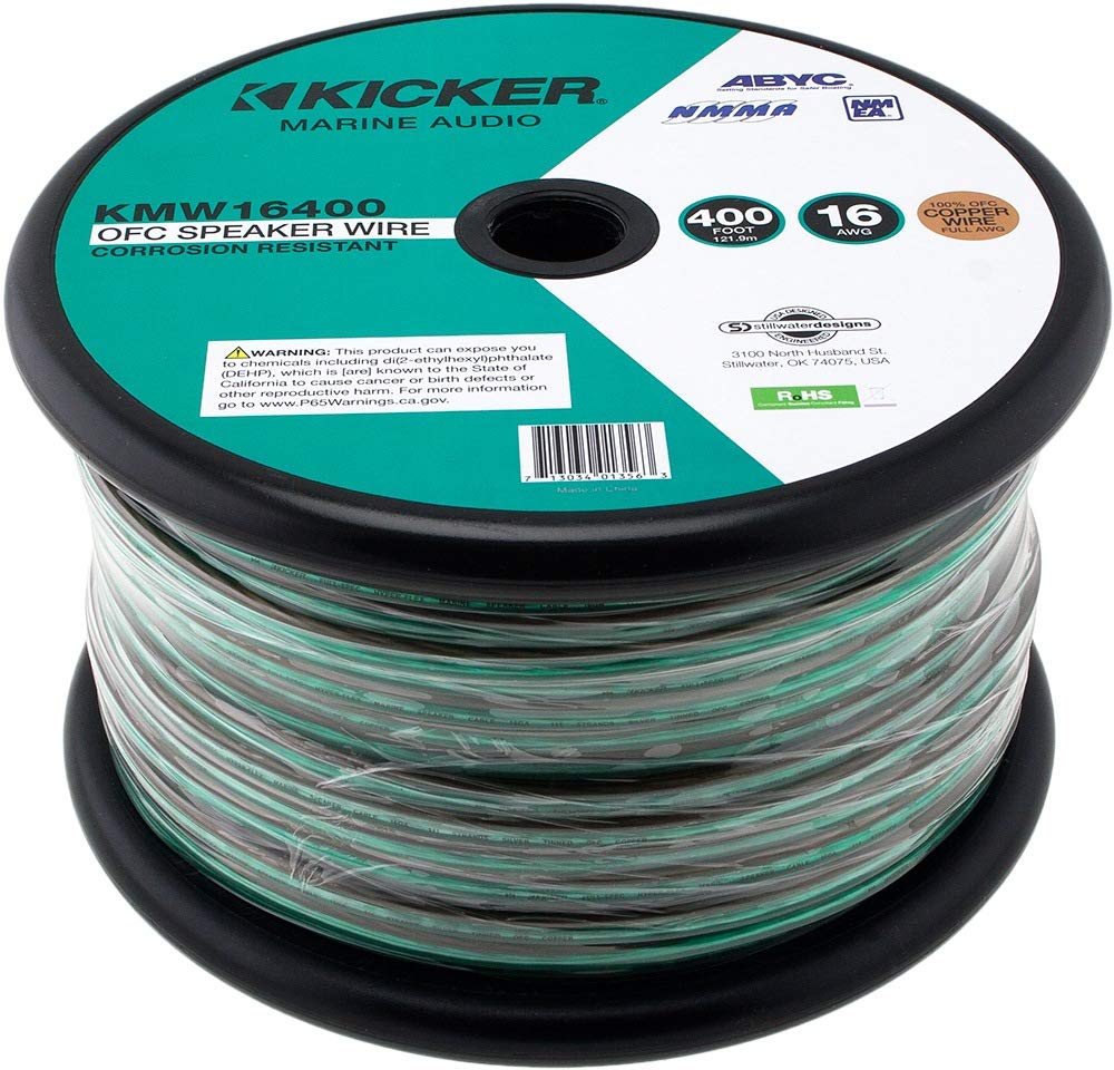 Kicker 47KMW16400 16AWG Marine Speaker Wire