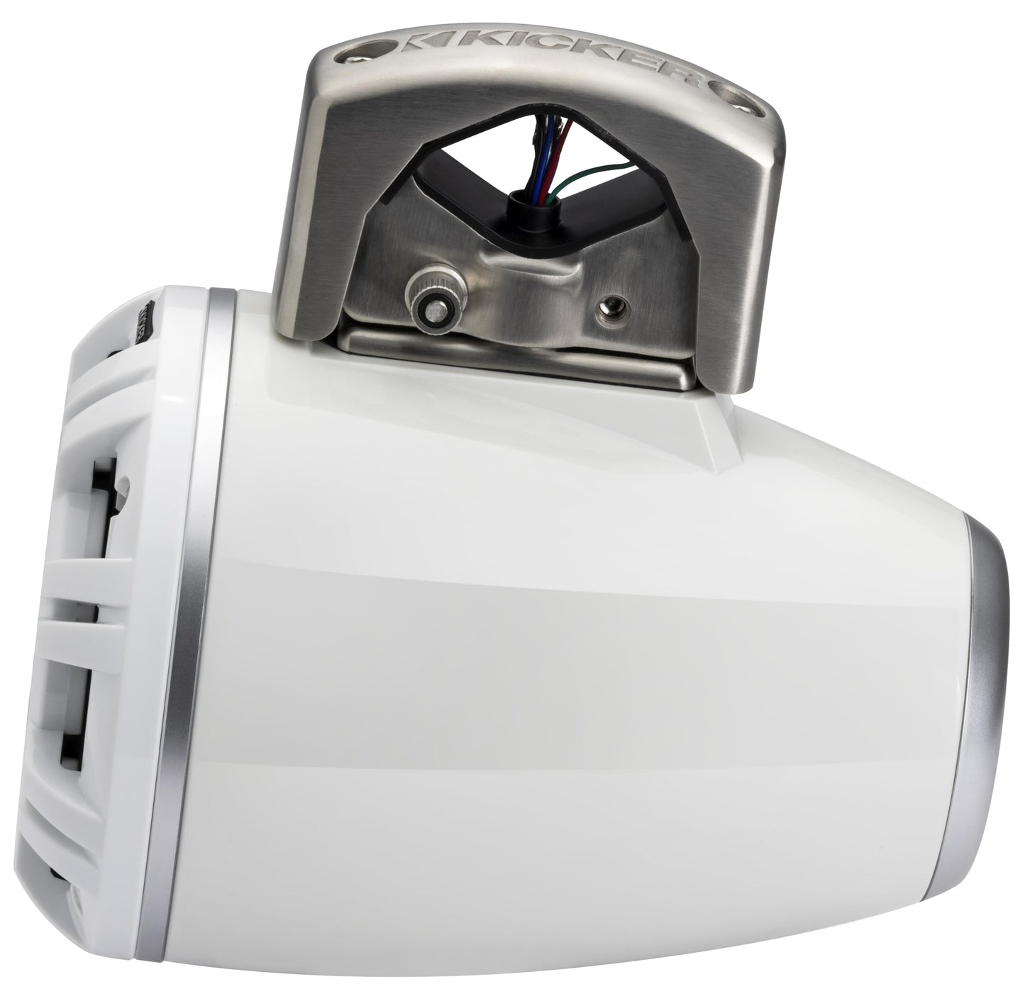 Kicker 51KMTCXL65W 6.5" RGB LED Horn Loaded Compression Driver Marine Tower Speakers