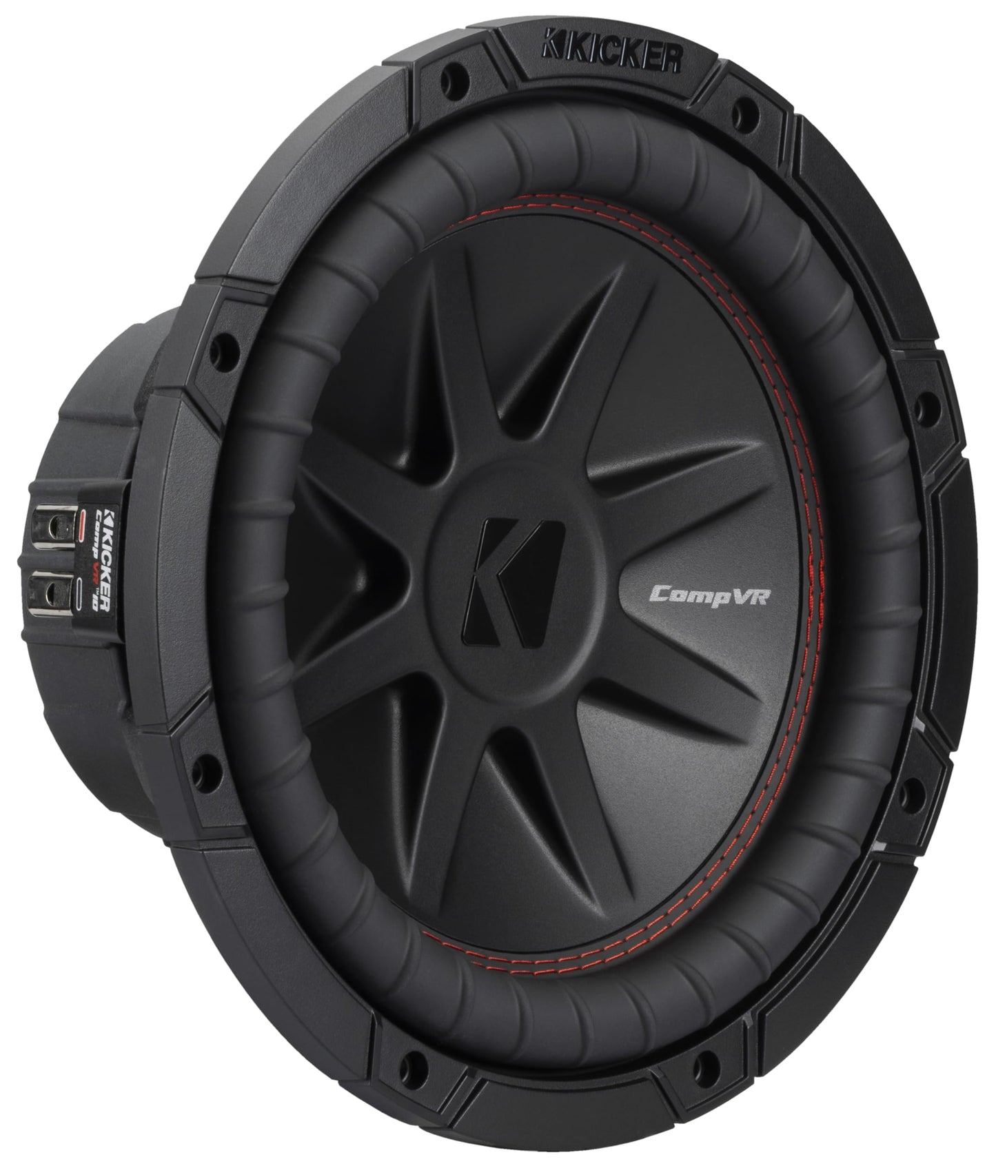 Kicker 52CVR104 CompVR 10-Inch (25cm) Subwoofer, 4-Ohm Dual Voice Coil, 350W