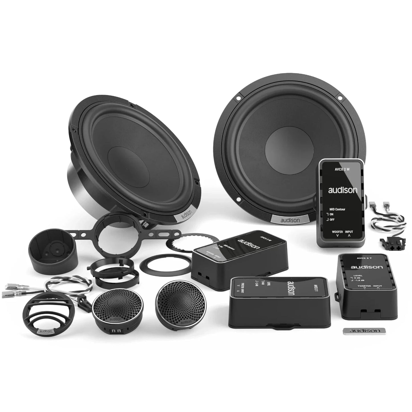 Audison AVK 6 S II 6.5" 250W 4-Ohm Hi-Res Component Speakers (Set)