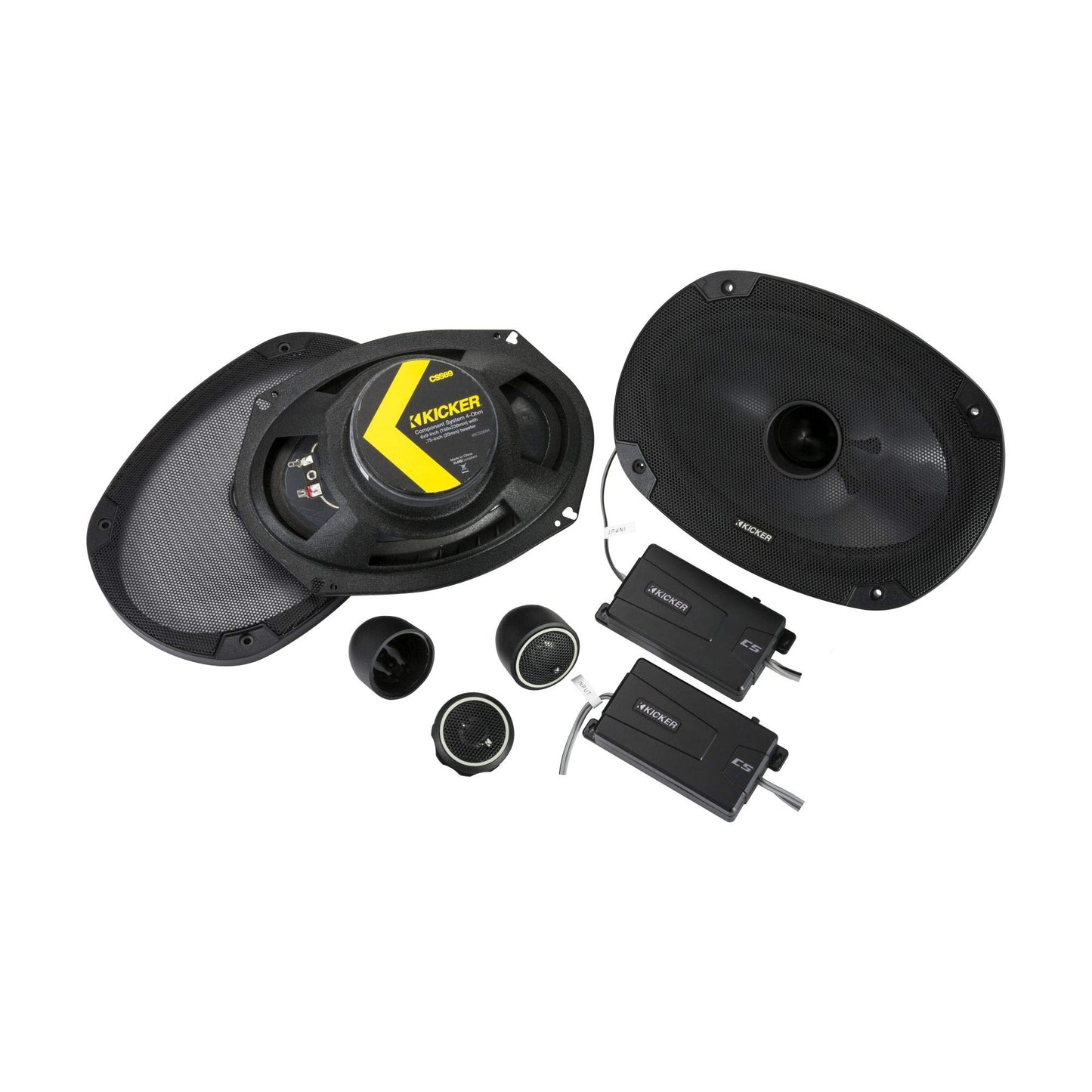 Kicker 46CSS694 CS-Series CSS69 6x9-Inch (160x230mm) Component Speakers (Pair)