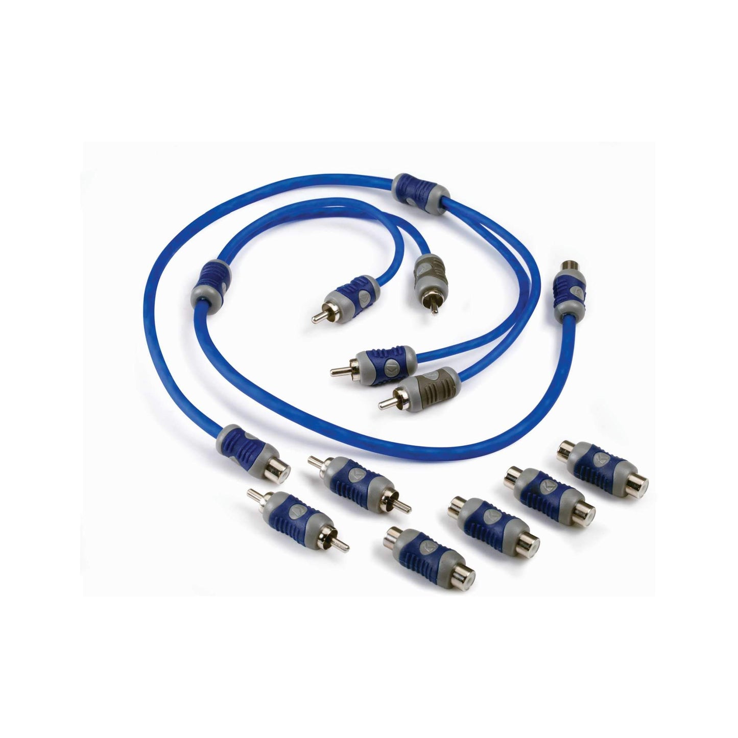 Kicker 46KIYFM K-Series Y-Adapter Interconnect, RCA Male W/Female Adapters