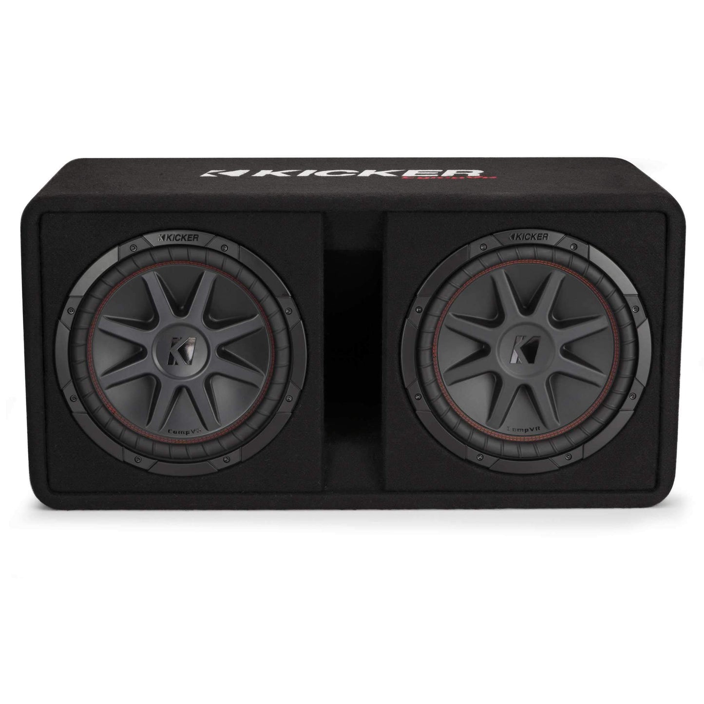 Kicker 48DCVR122 CompVR 12" Dual subwoofers in Vented Box, 2 Ohm