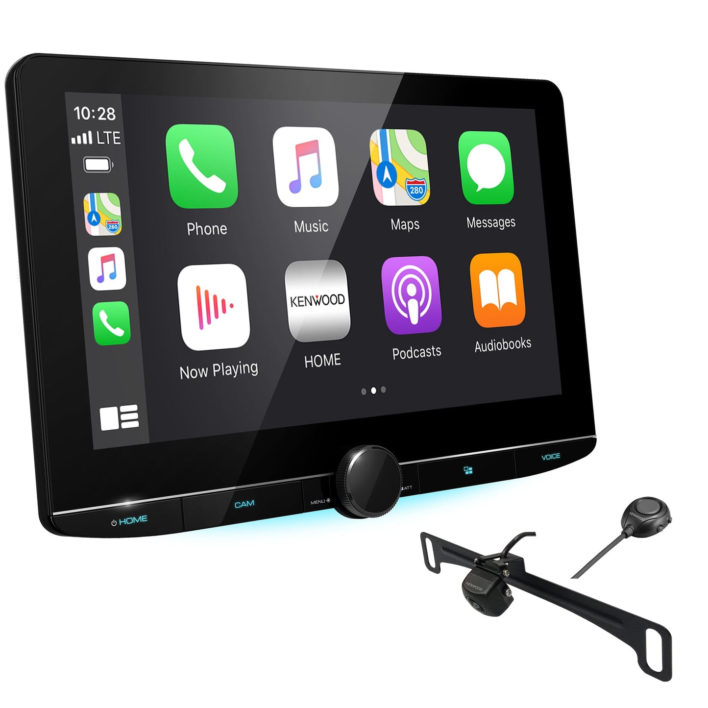 Kenwood DMX1057XR 10.1" Wireless Apple CarPlay Android Auto Car Stereo + CMOS-320LP Camera