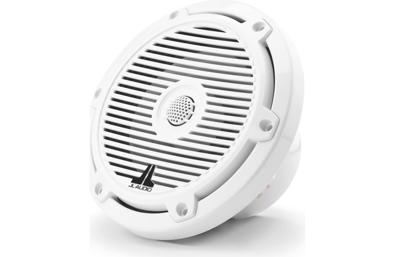 JL Audio M3-650X-C-Gw 6.5-inch Marine Coaxial Speakers, White Classic Grilles 93511