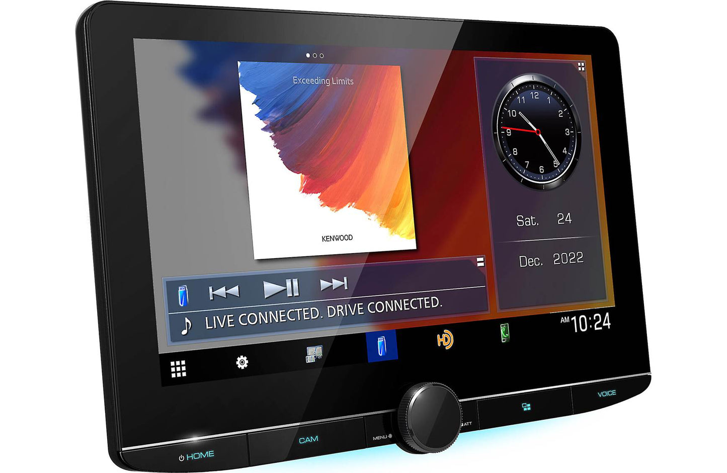 Kenwood DMX1057XR 10.1" Wireless Apple CarPlay Android Auto Car Stereo + CMOS-320LP Camera
