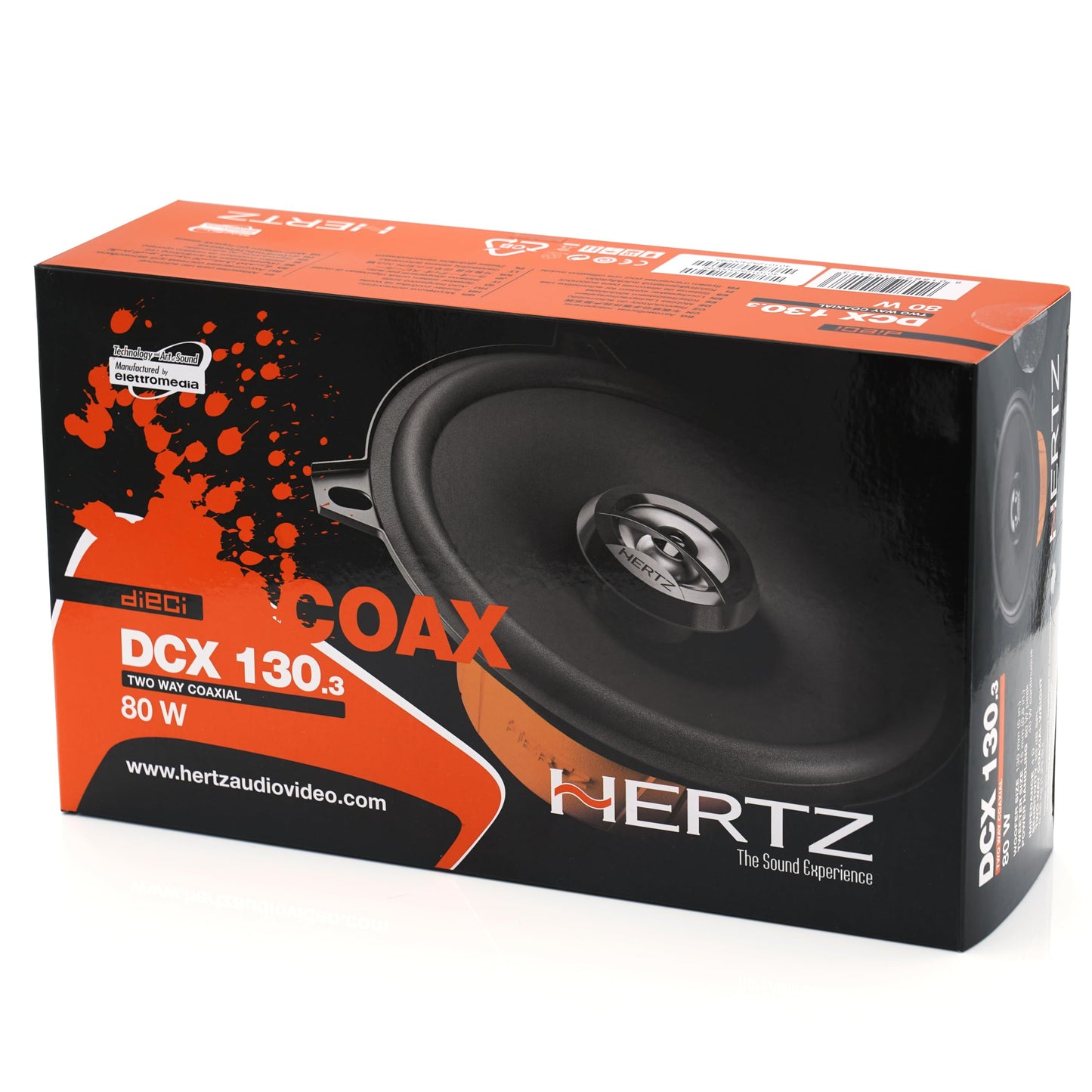 Hertz Dieci Series DCX 130.3 5.25" Two-Way Coaxial Speakers - Pair
