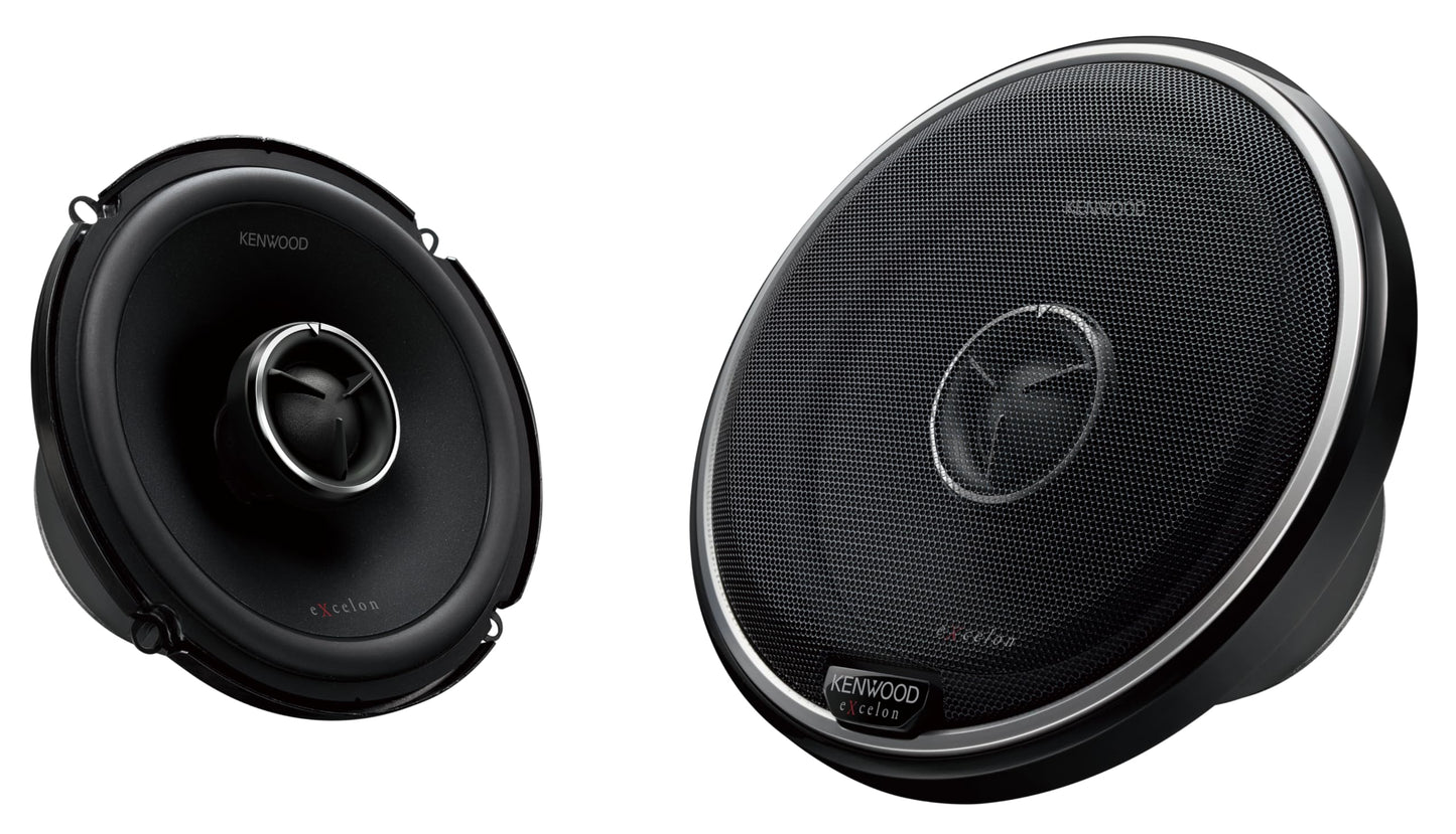 Kenwood eXcelon KFC-X175 6-1/2" 2-Way Coaxial Car Speakers 80W RMS