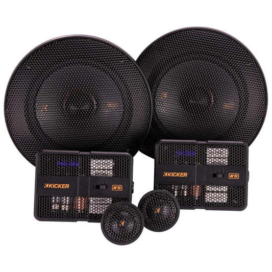 Kicker 51KSS504 KS-Series 5.25" Component System with 1" tweeters, 4-Ohm, Pair