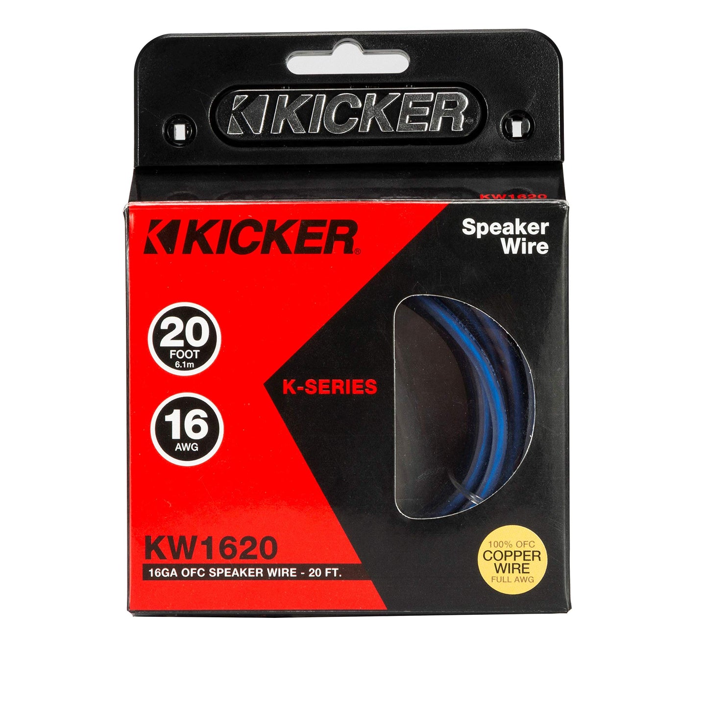 Kicker 46KW1620 K-Series 16AWG Speaker Wire, 20 FT