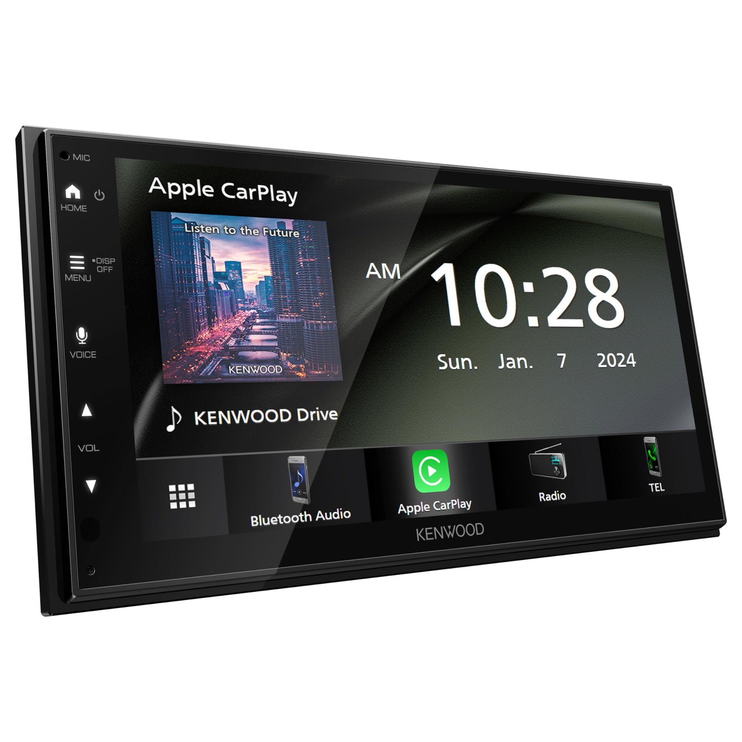 Kenwood DMX4710S Mechless 6.8" AM FM Bluetooth Car Stereo- Apple CarPlay, Android Auto