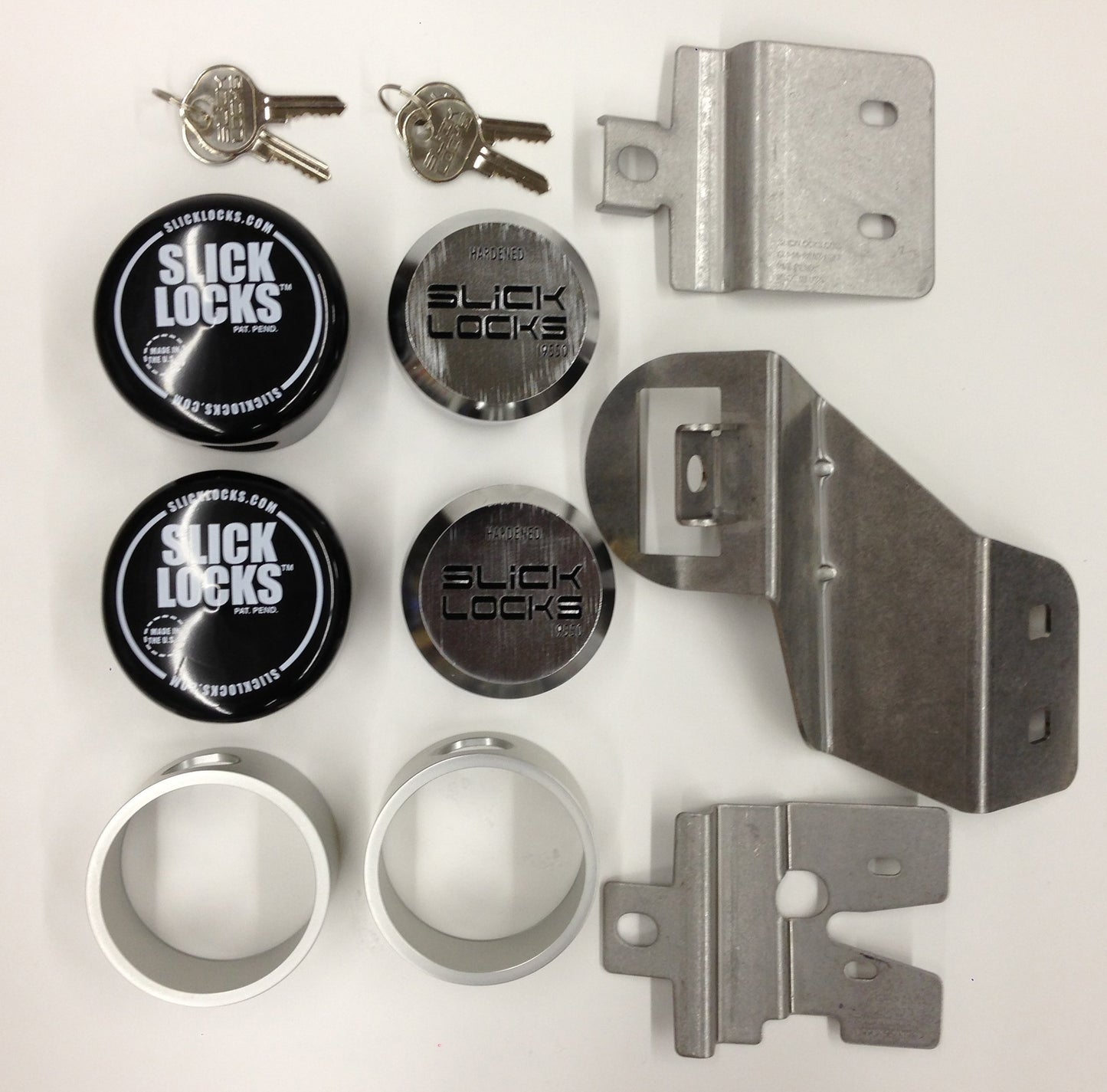 Slick Locks Puck Lock Kit 1997+ Chevy Express GMC Savana GM-FVK-SLIDE-TK
