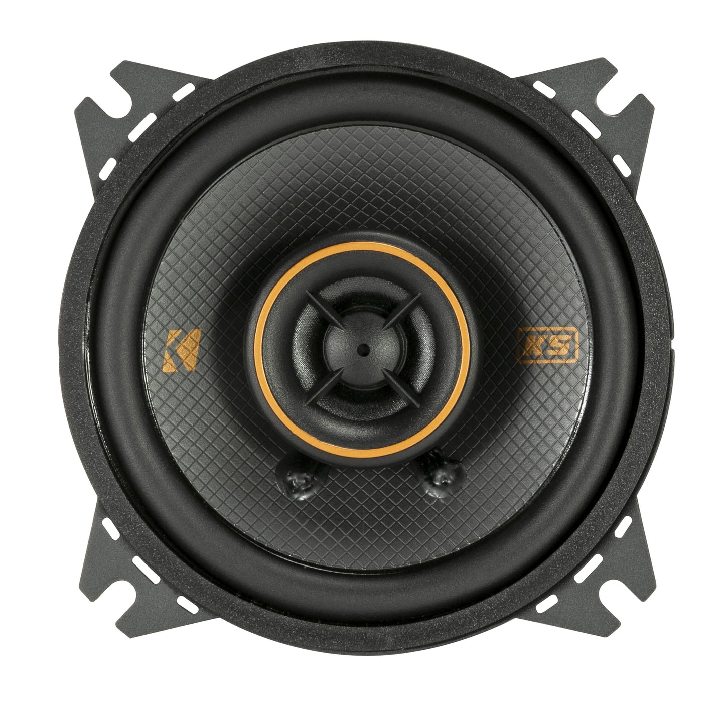 Kicker 51KSC404 Coaxial Speaker System, 2-Way Design, Pair, 4"
