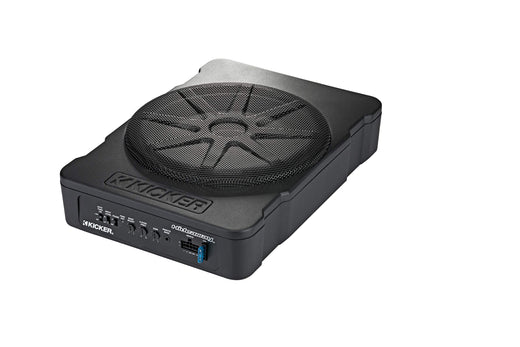 Kicker 51HS10 Hideaway 10" Powered Subwoofer, 180W RMS, Compact Enclosure