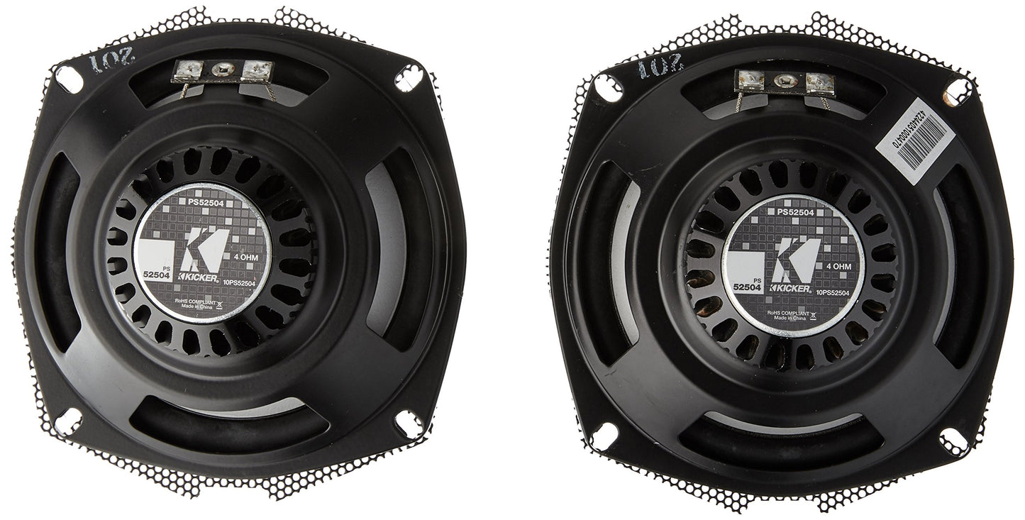 Kicker 10PS52504 5.25 Inch 2-Way PowerSports Series Coaxial Speakers (Pair)