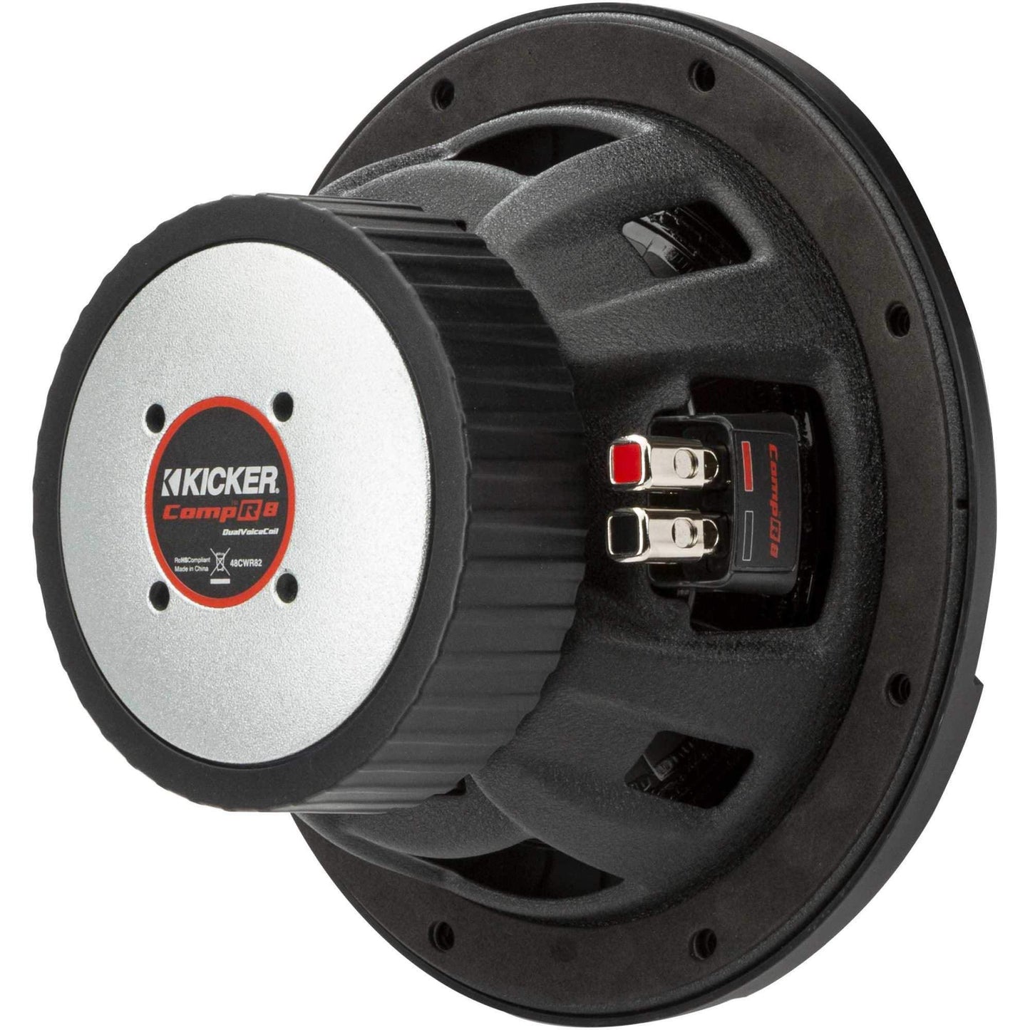 Kicker 48CWR84 CompR 8" Subwoofer, DVC, 4-ohm