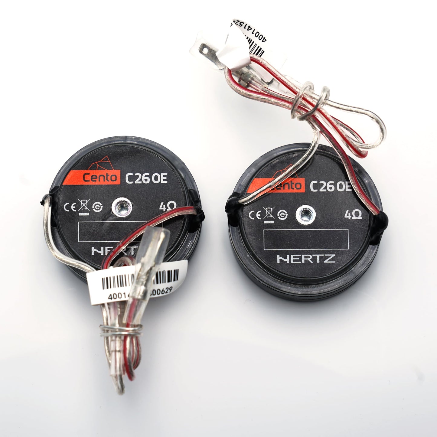 Hertz Cento Series C26 Pair of 1" (26mm) Tweeters with Neodymium Magnets