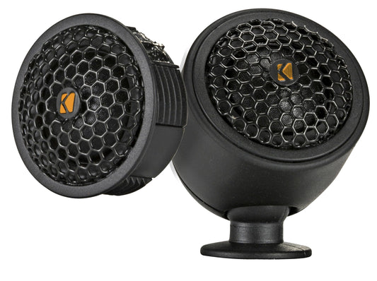 Kicker 51KST2504 1" (25mm) Tweeters, Includes X-Overs and Swivel Mount (Pair)