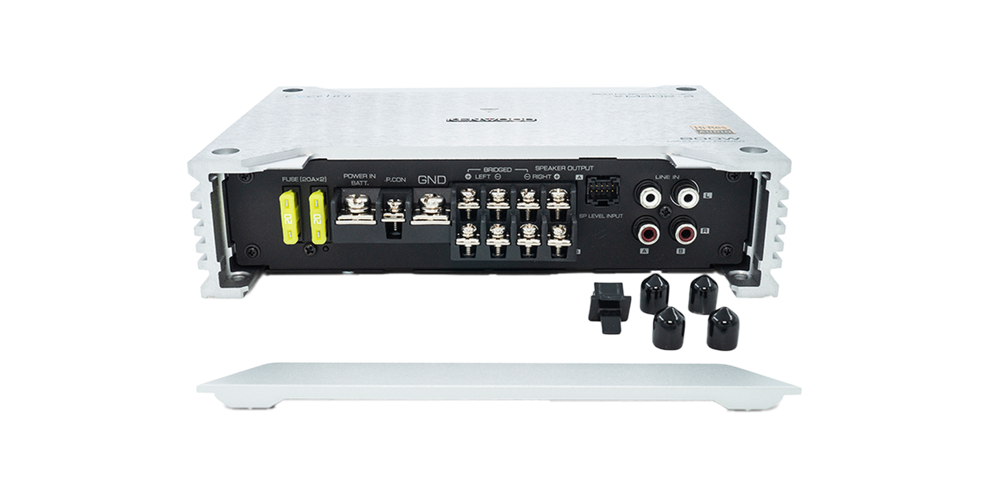 Kenwood eXcelon XM302-4 4-Channel Marine Amplifier 600W Max 75W x4
