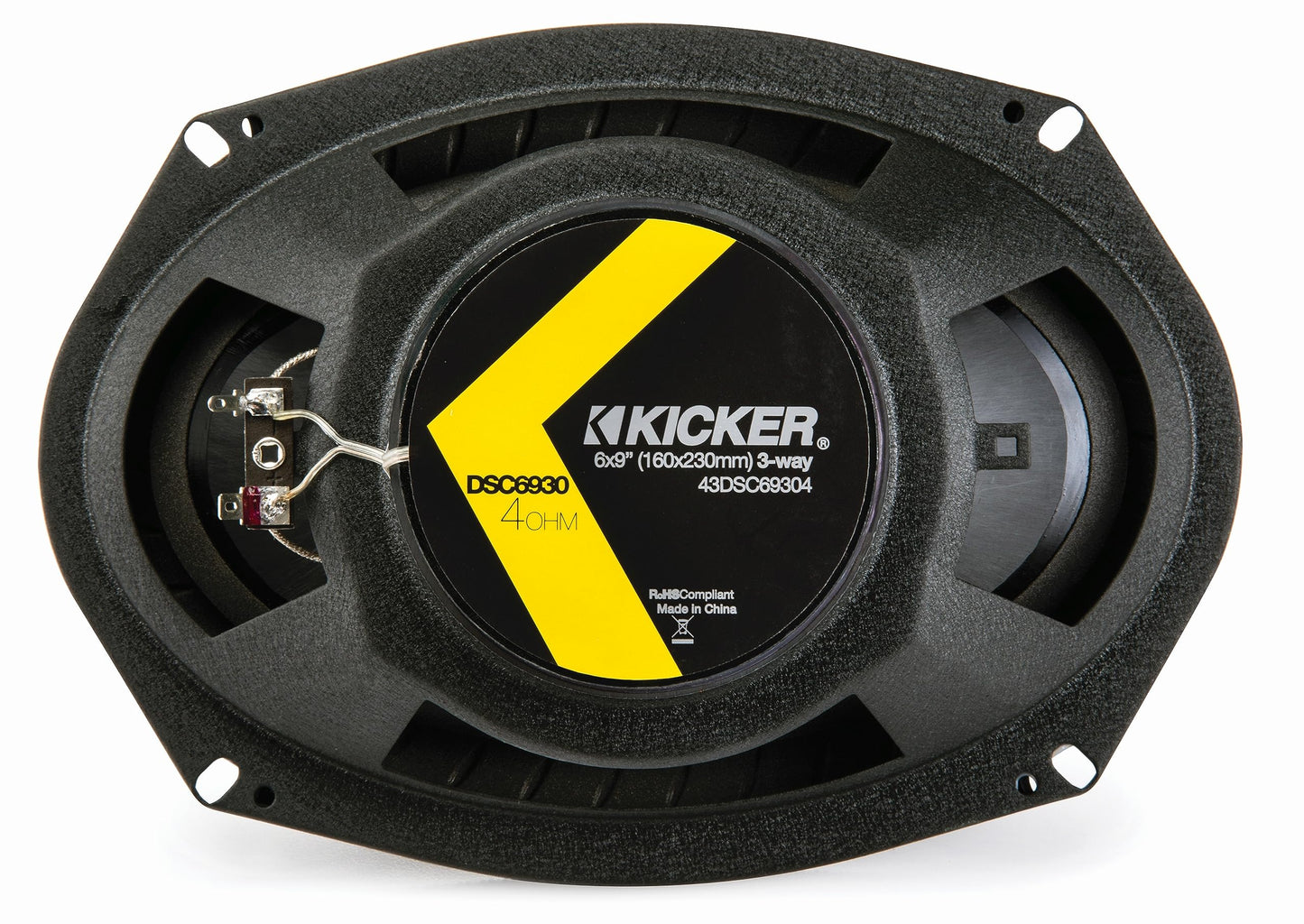 Kicker DSC6930 6x9-Inch (160x230mm) 3-Way Speakers, 4-Ohm (Pair)