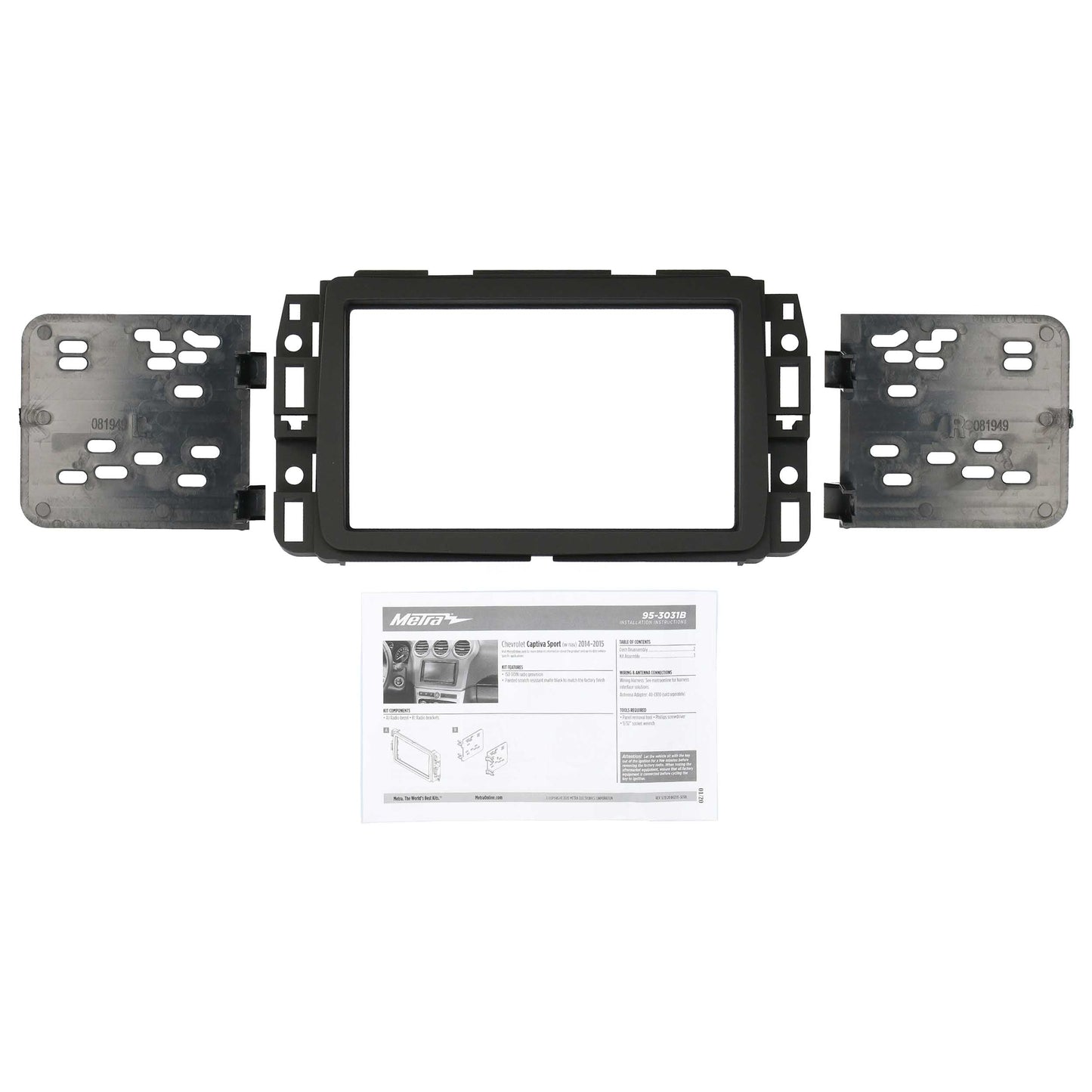 Metra 95-3031B Double-DIN Dash Kit for Chevrolet Captiva Sport 2014-2015