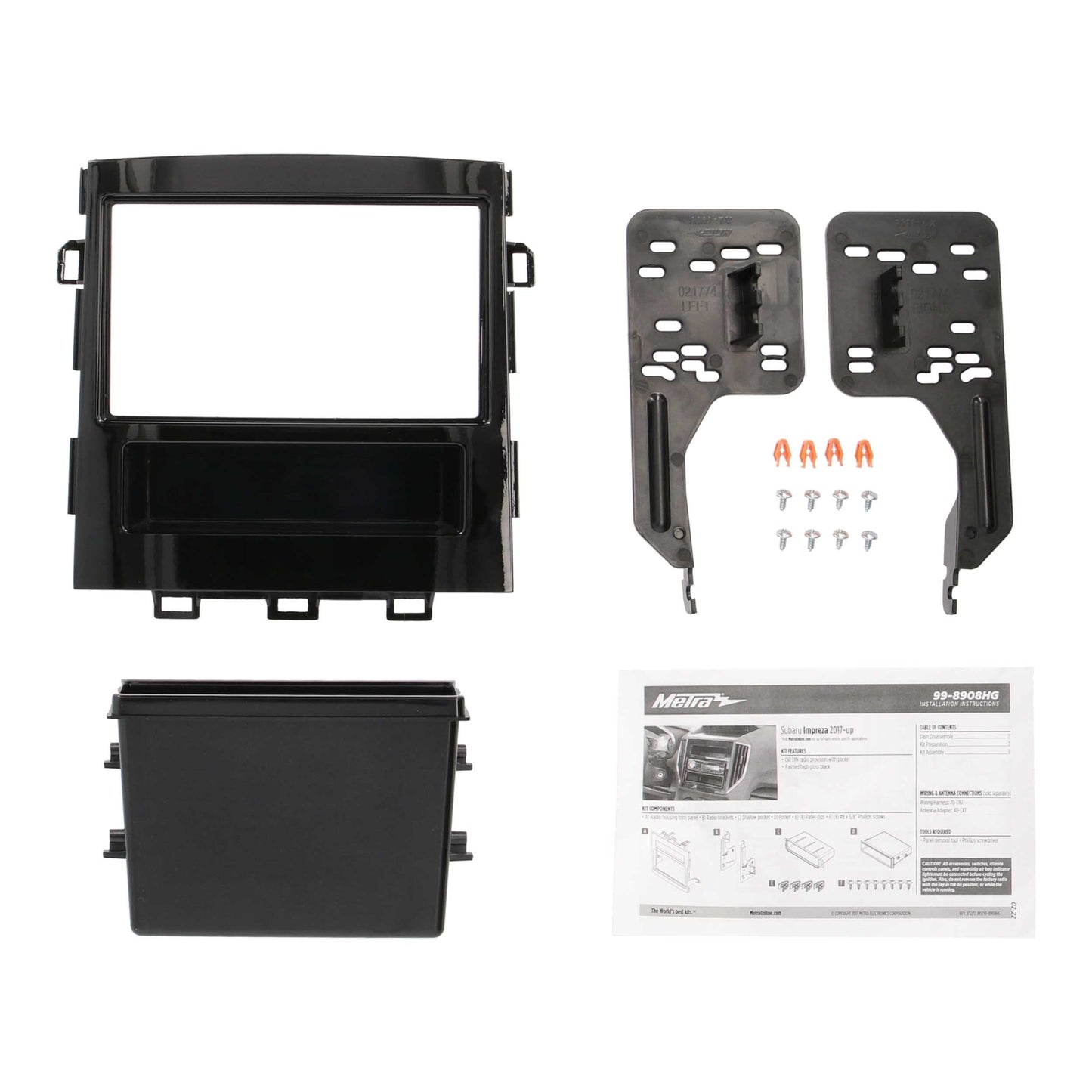 Metra 99-8908HG Single-DIN Dash Kit for Subaru Impreza and Crosstrek