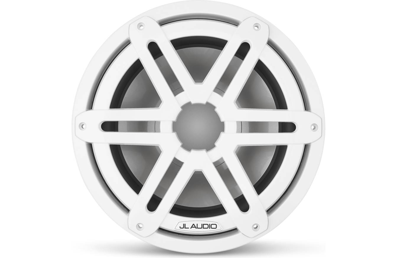 JL Audio M3-10IB-S-Gw-4 10-inch Marine Subwoofer, White Sport Grille 93530