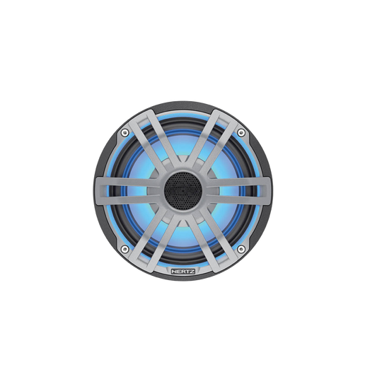 Hertz HEX 6.5 S-LD-G 6.5" RGB Marine Coaxial Speakers, 50W RMS, 4Ω, Gray, Pair - product image 2