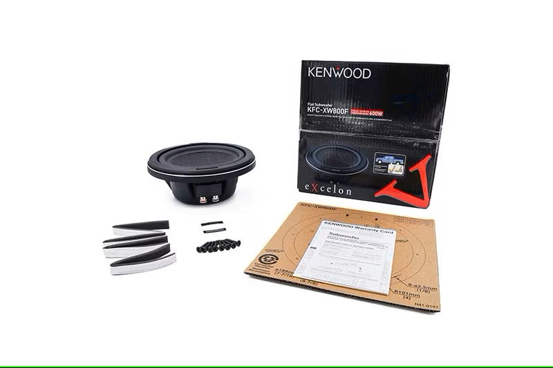Kenwood Excelon KFC-XW800F 8" 600W Peak (150W RMS) Shallow Mount Subwoofer