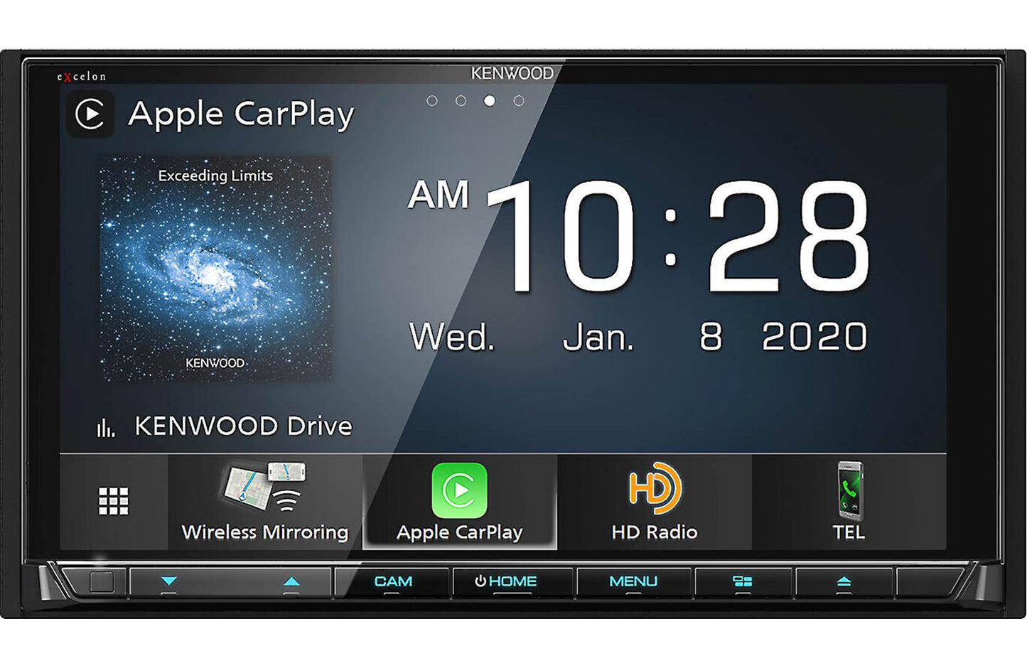 Kenwood DDX9907XR 6.8" DVD Car Stereo- Wireless Apple CarPlay, Android Auto + CMOS-740HD Backup Camera