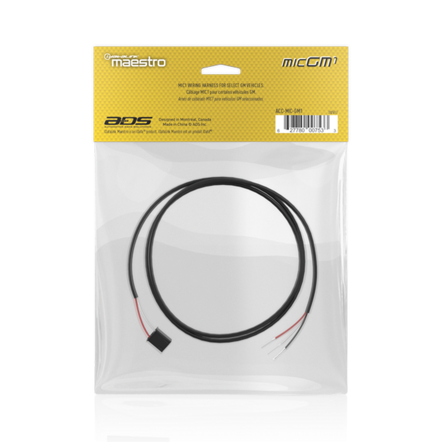 ACC-MIC-GM1 package back showing manufacturer model and UPC 627780007533