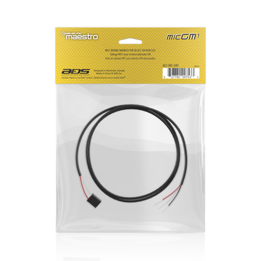 ACC-MIC-GM1 package back showing manufacturer model and UPC 627780007533