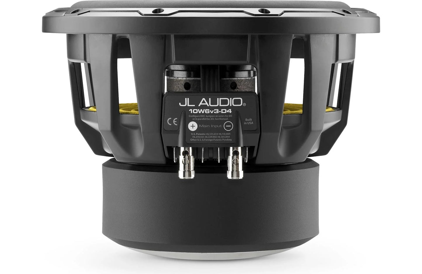 JL Audio 10W6v3-D4 10" inch Subwoofer, Dual 4 Ohm Voice Coils, 600 Watts 92140
