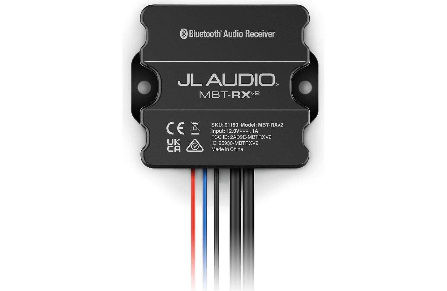 JL Audio MBT-RXv2 Marine/Powersports Bluetooth Audio Accessory Receiver 010-03377-00 (91180)