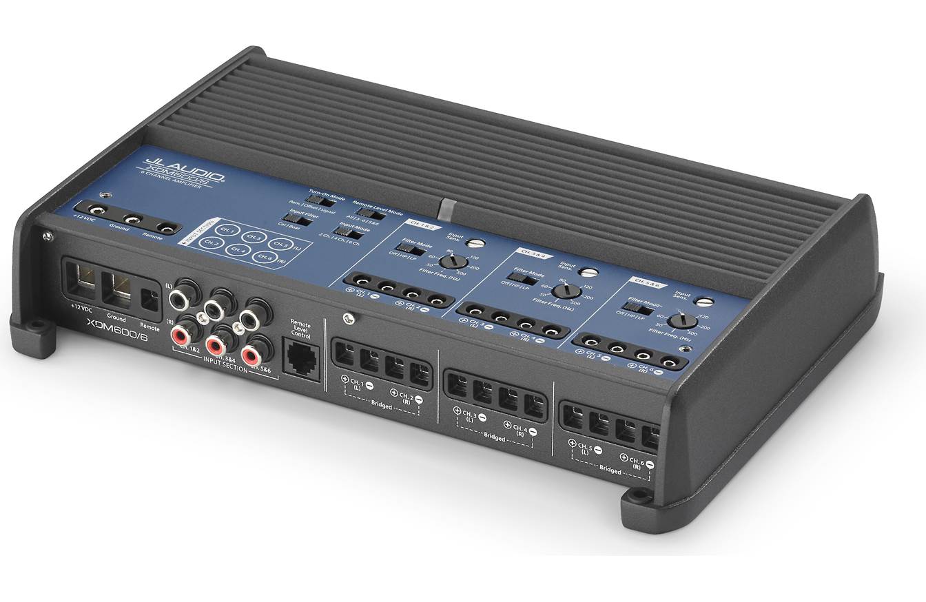 JL Audio XDM600/6 (6) Channel Class D Car/Marine Amplifier, 600W 98684
